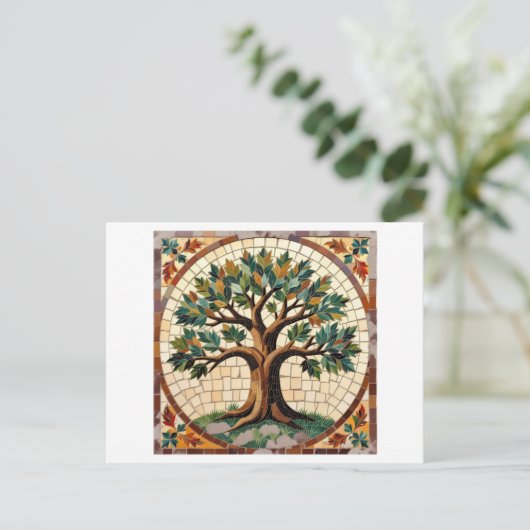 Mosaic tree briefkaart (Staand voorkant)