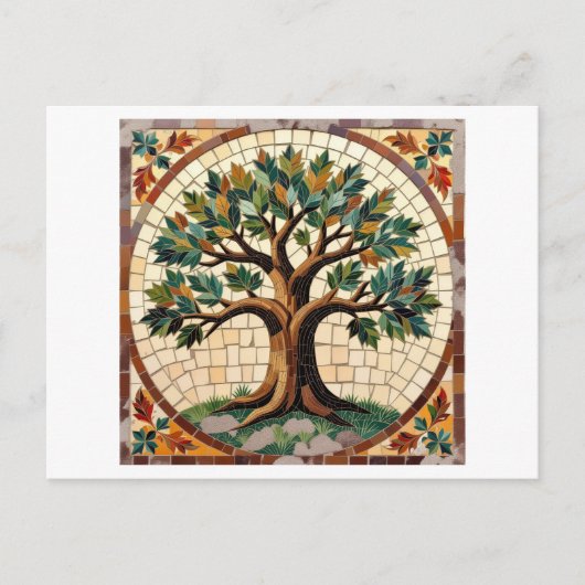 Mosaic tree briefkaart (Voorkant)