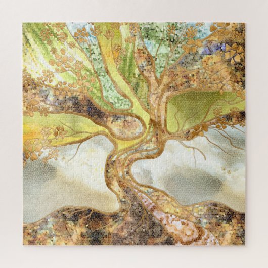 Mosaic Tree - Tree of life Legpuzzel (Verticaal)