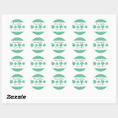 Mosaic Turtle Ronde Sticker (Vel)