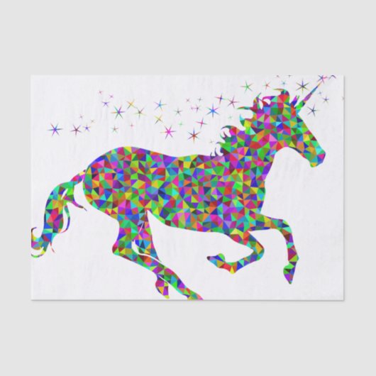 Mosaic Unicorn Tissuepapier (Voorkant)