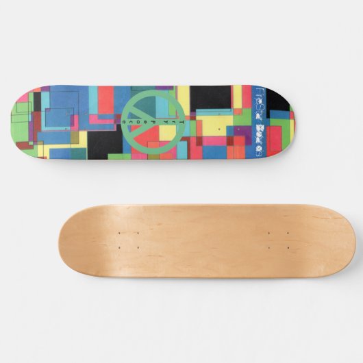 MoSaiC-vredesskateboard Skateboard (Horizontaal)