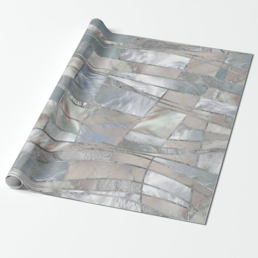 Mosaic Waves Art - Just Pearl Cadeaupapier (Uitgerold)