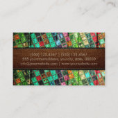 Mosaic Wooden Elegant Leather Kijk #13 Visitekaartje (Achterkant)