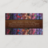 Mosaic Wooden Elegant Leather Kijk #14 Visitekaartje (Achterkant)