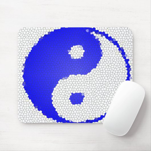 Mosaic Yin Yang Design Computer Mousepad Muismat (Met muis)