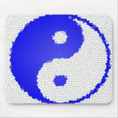 Mosaic Yin Yang Design Computer Mousepad Muismat (Voorkant)
