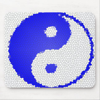 Mosaic Yin Yang Design Computer Mousepad Muismat