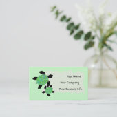 Mosaic Zee Turtle Business Card Template Visitekaartje (Staand voorkant)