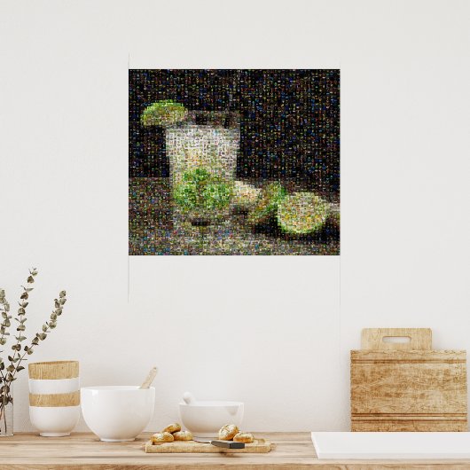 Mosaïcaipirinha Poster (Keuken)
