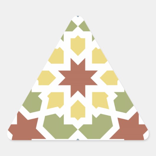 Mosaico geométrico de arabescos de Marruecos. Sticker (Voorkant)