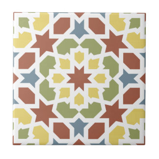 Mosaico geométrico de arabescos de Marruecos. Tegeltje