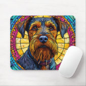 Mosaïek Hond Bureau Decoratie Cute Huisdier Liefhe Muismat (Met muis)