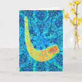 Mosaïek Shofar Kaarten (Gele Bloem)