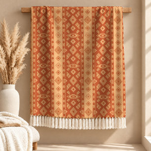 Mosaïek Terracotta Erfgoed Motieven Dekbedovertrek Fleece Deken