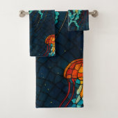 Mosaik-Quallen Bad Handdoek (Insitu)