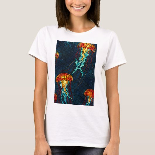 Mosaik-Quallen T-shirt (Voorkant)