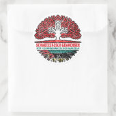 Mosambik Mosambikanisch Schweizer Schweiz Baum Ronde Sticker (Tas)