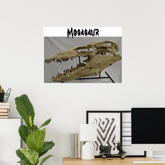 Mosasaur Poster (Thuiskantoor)