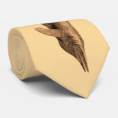 Mosasaur Prehistorische Animal Antiek Print Stropdas (Opgerold)