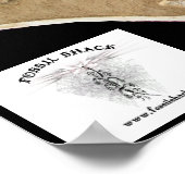 Mosasaur Skull in Matrix Poster (Hoek)