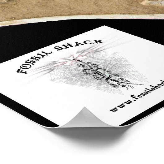 Mosasaur Skull in Matrix Poster (Hoek)