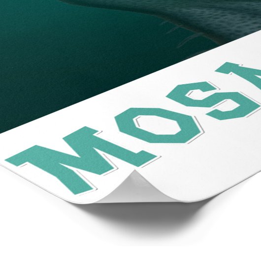 Mosasaururus Alert! Poster (Hoek)