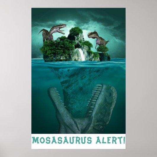Mosasaururus Alert! Poster (Voorkant)