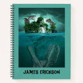Mosasaurus Alert! Jurassic World Dino aanpassen Notitieboek (Voorkant)