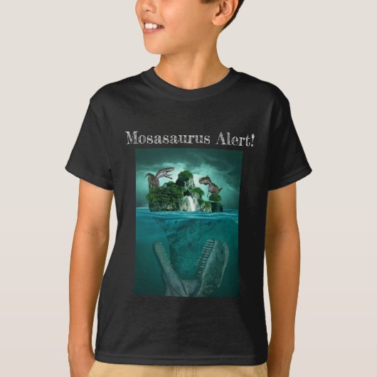 Mosasaurus Alert! Jurassic World Dino T-Shirt (Voorkant)
