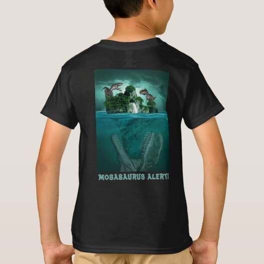 Mosasaurus Alert! Jurassic World Dino T-shirt (Achterkant)