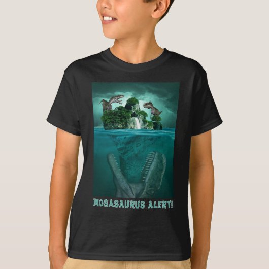 Mosasaurus Alert! T-shirt (Voorkant)