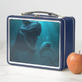 Mosasaurus chasing shark (In situ)