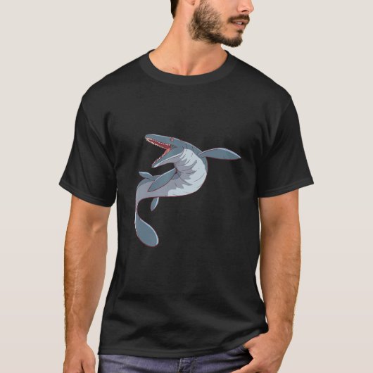 Mosasaurus Diet Prehistc Dinosaur Mosasaurs T-shirt (Voorkant)