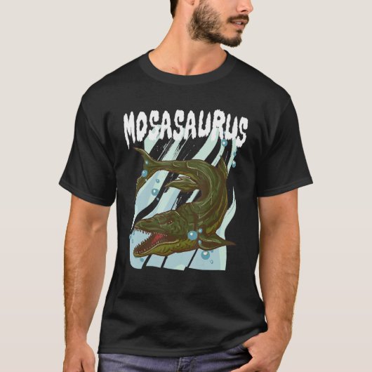 Mosasaurus - Dino Lover Dinosaur Identification T-shirt (Voorkant)