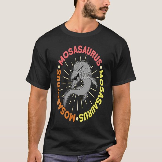 Mosasaurus Dino Prehistoric Dinosaur 7 T-shirt (Voorkant)
