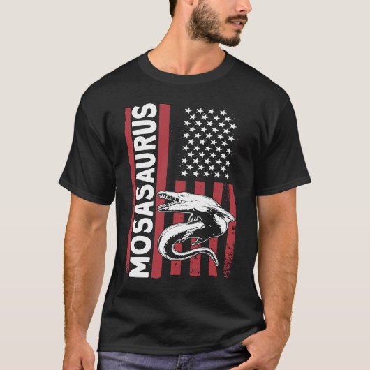 Mosasaurus Dino Prehistorische Dinosaur 1 T-shirt (Voorkant)