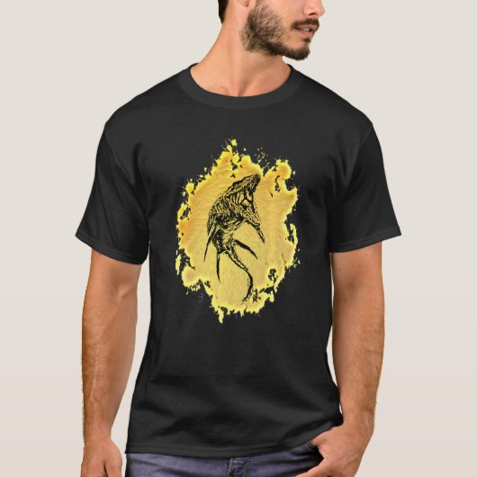 Mosasaurus Dinosaur Motif Prehistorische Predator T-shirt (Voorkant)