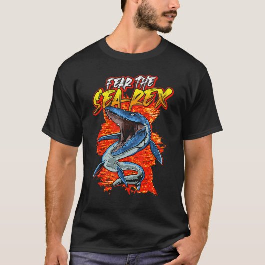 Mosasaurus Dinosaur Prehistorische Mosasaurus Boys T-shirt (Voorkant)