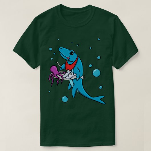 Mosasaurus Eten T-shirt (Design voorkant)