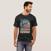 Mosasaurus Futere Paleontoloog Dinosaur T-shirt (Voorkant volledig)