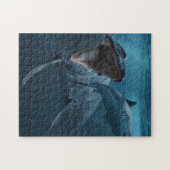Mosasaurus jager poster acryldruk legpuzzel (Horizontaal)