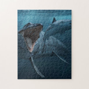 Mosasaurus jager poster acryldruk legpuzzel