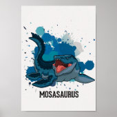 Mosasaurus-kinderkamerprint Dino-kinderkamerposter Poster (Voorkant)