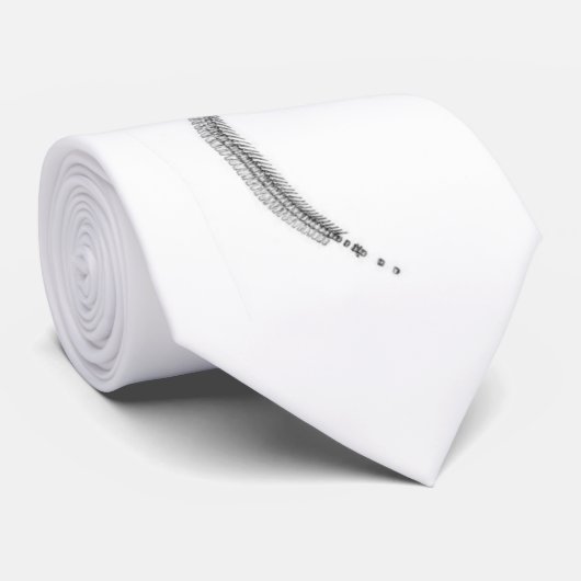 Mosasaurus Skeleton Antiek afdrukken Stropdas (Opgerold)