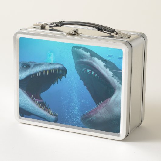 Mosasaurus versus megalodon (Voorkant)