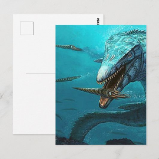 Mosasaurusjacht Briefkaart (Voorkant / Achterkant)