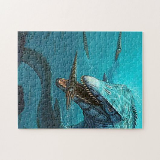 Mosasaurusjacht Legpuzzel (Horizontaal)