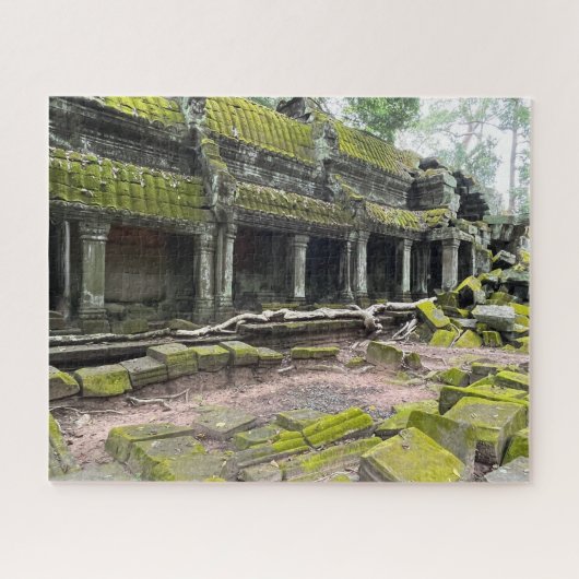 Mosbedekte Tempel Ta Prohm Cambodja Legpuzzel (Horizontaal)