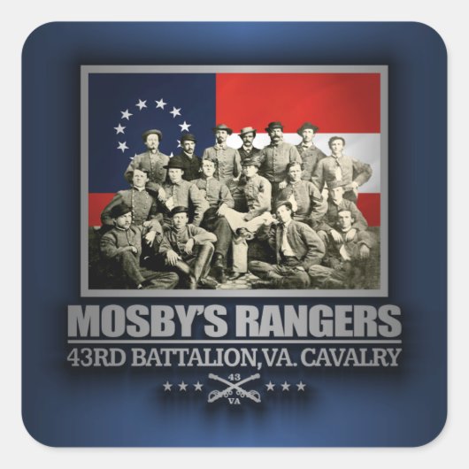 Mosby's Rangers 2 Vierkante Sticker (Voorkant)